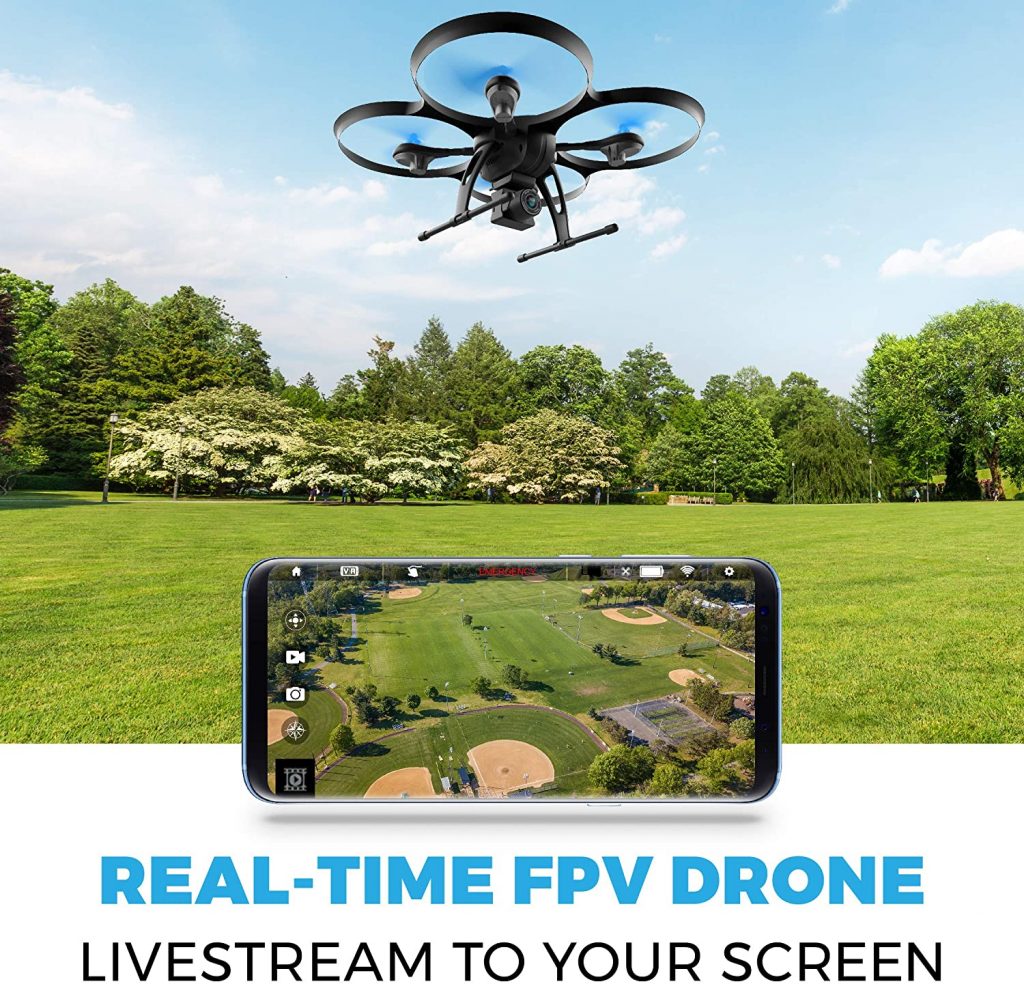 A drone for aerial photography and videography, highlighting its sleek design and potential for capturing high-quality images and video.